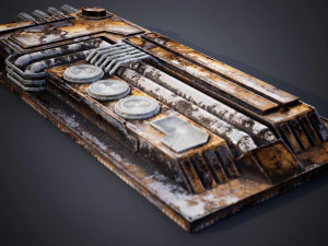 Detail fiksi ilmiah Model 3D