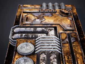 Detail fiksi ilmiah Model 3D