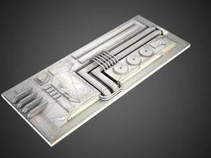 Detail fiksi ilmiah Model 3D