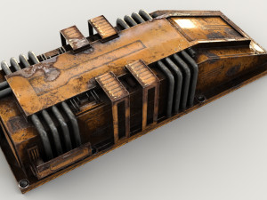Sci-fi detail 02 Modello 3D