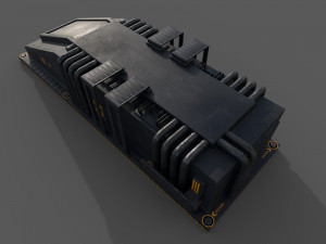 Sci-fi detail 02 Modello 3D