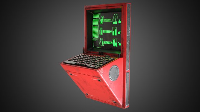 Control Panel 3D Model .c4d .max .obj .3ds .fbx .stl .blend 