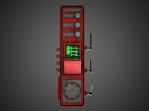 Scifi Pressure Control Panel Modelo 3D