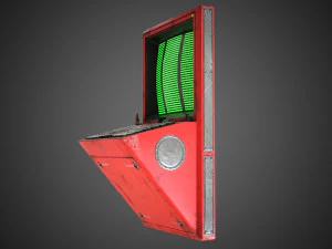 Scifi Pressure Control Panel 3D Model