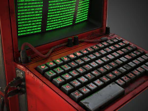 Scifi Pressure Control Panel 3D Model