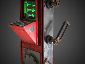 Scifi Pressure Control Panel 3D Model
