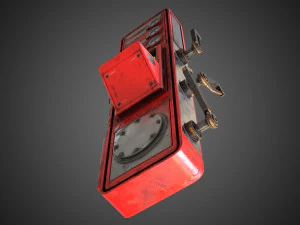 Scifi Pressure Control Panel 3D Model