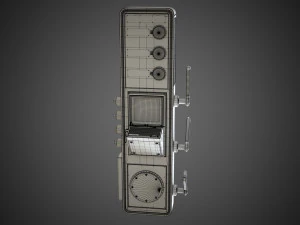 Scifi Pressure Control Panel 3D Model