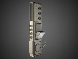 Scifi Pressure Control Panel 3D Model