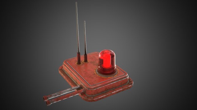 Industrial signal light 3Dモデル .c4d .max .obj .3ds .fbx .stl .blend 