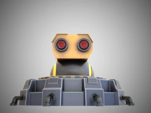 Torre de fic&ccedil;&atilde;o cient&iacute;fica estilizada Modelo 3D