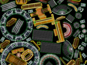 Torre de fic&ccedil;&atilde;o cient&iacute;fica estilizada Modelo 3D