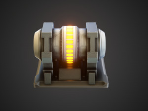 Sci-fi stylized reactor 3D Model