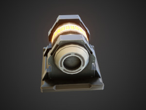 Sci-fi stylized reactor 3D Model