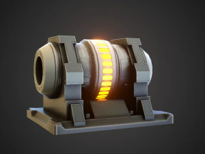 Sci-fi stylized reactor 3D Model