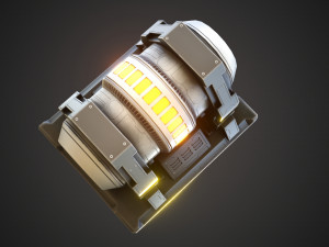 Sci-fi stylized reactor 3D Model