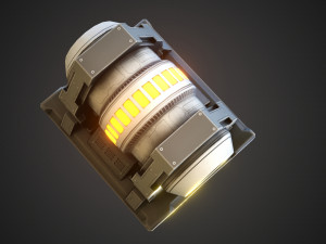 Sci-fi stylized reactor 3D Model