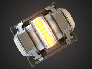 Sci-fi stylized reactor 3D Model