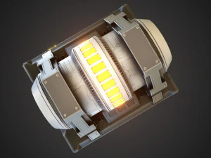 Sci-fi stylized reactor 3D Model
