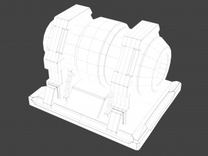 Sci-fi stylized reactor 3D Model