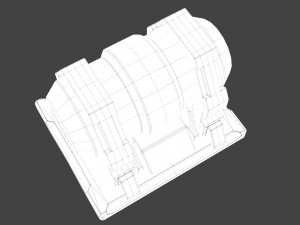 Sci-fi stylized reactor 3D Model