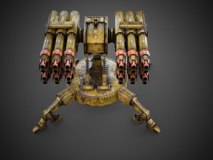 Sci-fi Spider Auto-Turret 3D Model
