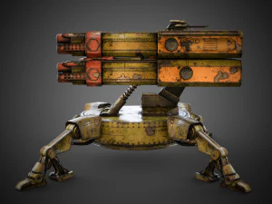 Sci-fi Spider Auto-Turret 3D Model