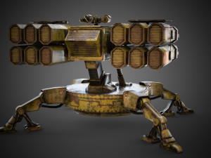 Sci-fi Spider Auto-Turret 3D Model