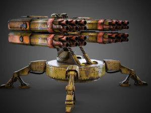 Sci-fi Spider Auto-Turret 3D Model
