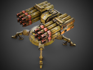 Sci-fi Spider Auto-Turret 3D Model