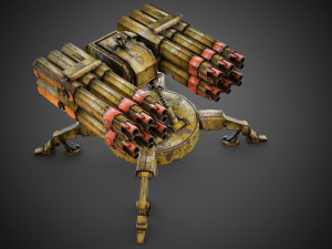 Sci-fi Spider Auto-Turret 3D Model