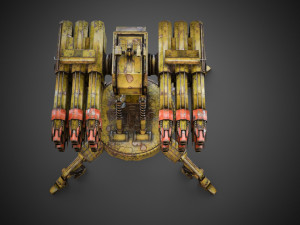 Sci-fi Spider Auto-Turret 3D Model