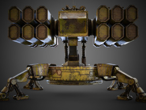 Sci-fi Spider Auto-Turret 3D Model