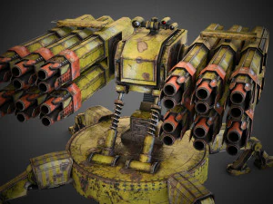 Sci-fi Spider Auto-Turret 3D Model