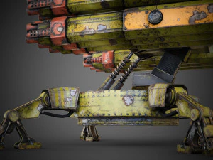 Sci-fi Spider Auto-Turret 3D Model
