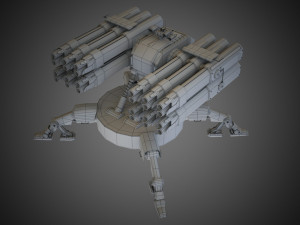 Sci-fi Spider Auto-Turret 3D Model
