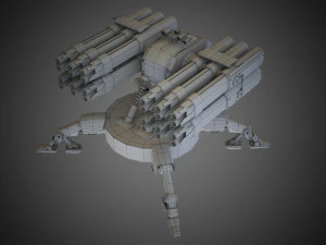 Sci-fi Spider Auto-Turret 3D Model
