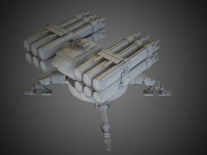 Sci-fi Spider Auto-Turret 3D Model