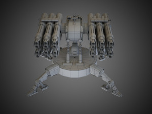 Sci-fi Spider Auto-Turret 3D Model