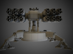 Sci-fi Spider Auto-Turret 3D Model