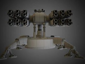 Sci-fi Spider Auto-Turret 3D Model