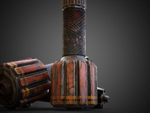 Sci-fi post-apocalyptic grenade 3D 模型