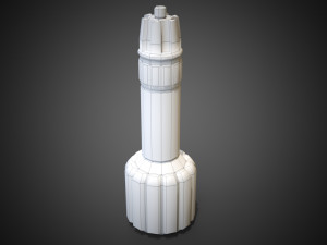 Sci-fi post-apocalyptic grenade 3D 模型