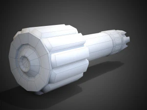 Sci-fi post-apocalyptic grenade 3D Model