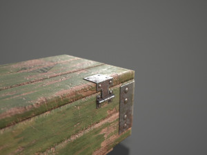 Sci-fi post apocalyptic crate of grenades Modelo 3D