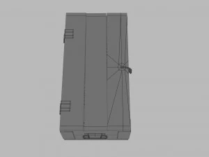 Sci-fi post apocalyptic crate of grenades 3D Model