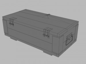 Sci-fi post apocalyptic crate of grenades Modelo 3D