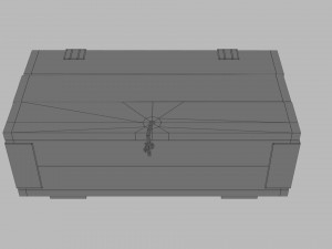 Sci-fi post apocalyptic crate of grenades Modelo 3D