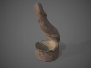 asbak penis Model 3D