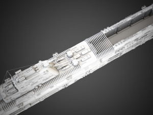 Sci-fi Saratoga class carrier 3D मॉडल